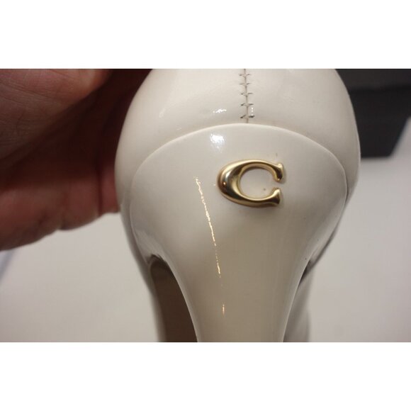 Coach Sloane Chalk Patent Leather Pumps - Picture 7 of 11